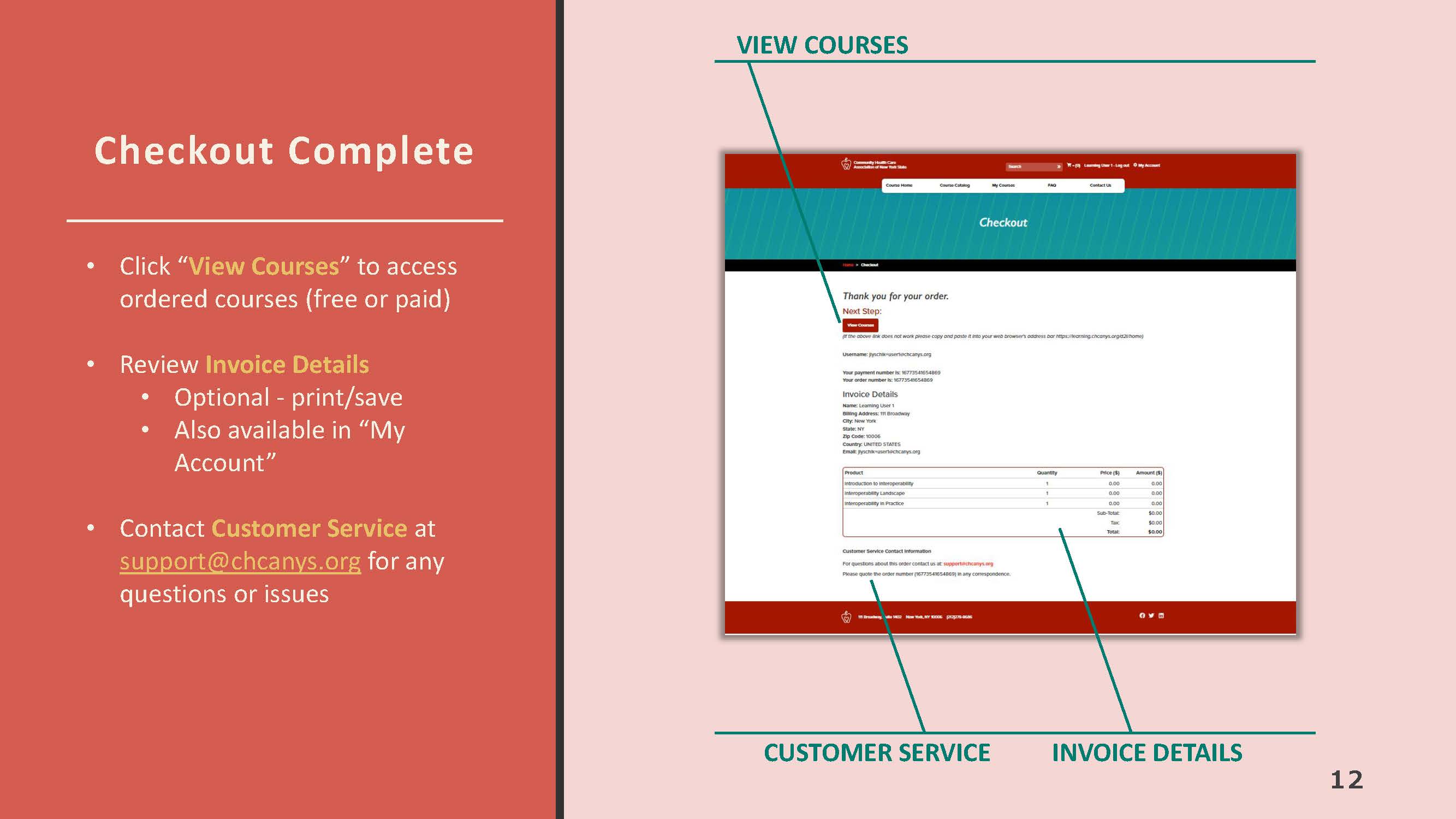 Course Catalog Tutorial Page 12